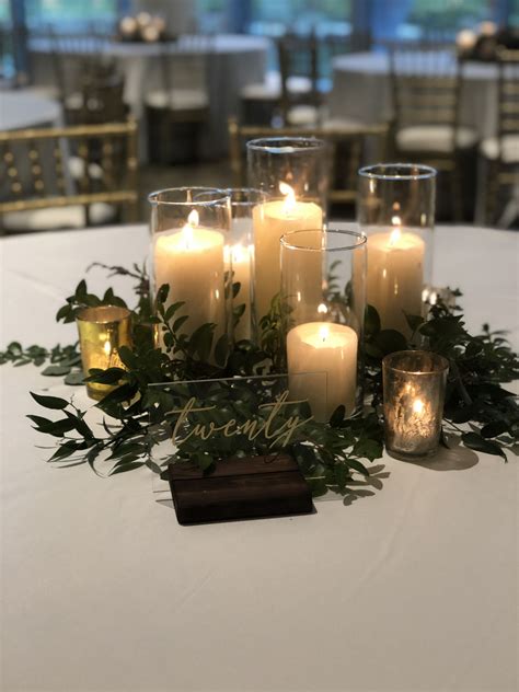 candle wedding table centerpieces|simple wedding centerpieces with candles.